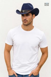 Chapeau cowboy marine classique pour un look authentique