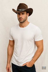 Chapeau de Cowboy marron pour un look classique