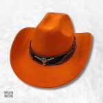 Chapeau Cowboy Authentique orange