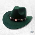 Chapeau Cowboy vert pour déguisement