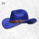 Chapeau cowboy femme bleu marine élégant et stylé