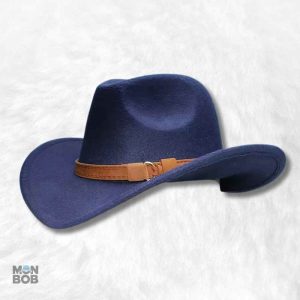 Chapeau cowboy femme bleu nuit élégant et stylé