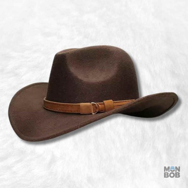 Chapeau cowboy marron pour femme élégant et stylé