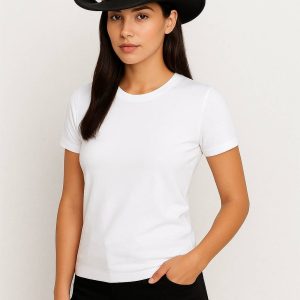 Chapeau noir pour femme, accessoire de mode western