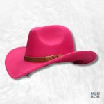 Chapeau cowboy femme rose élégant et stylé