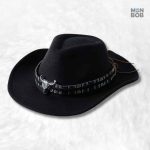 Chapeau Cowboy Feutre noir élégant et classique