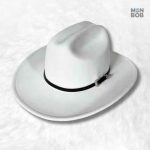 Chapeau Cowboy de Luxe blanc élégant pour un style raffiné