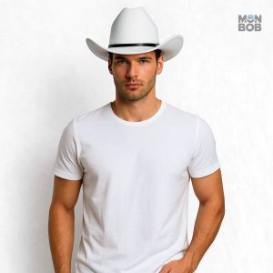 Chapeau de Cowboy blanc, accessoire de mode intemporel