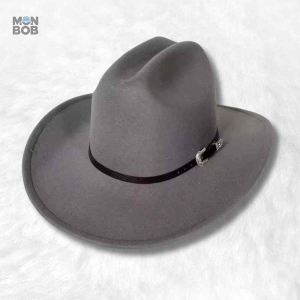 Chapeau Cowboy gris de luxe