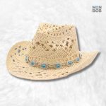 Chapeau Cowboy Paille Femme beige