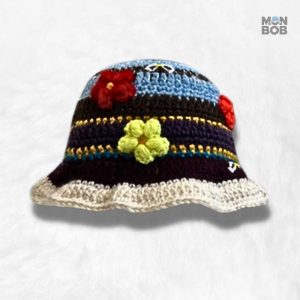 Chapeau en Crochet avec Fleurs pour un style estival