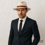Chapeau de Paille crème pour homme, accessoire tendance d'été