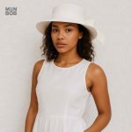 Chapeau d'été femme en paille, style élégant et léger