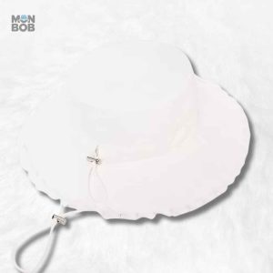 Chapeau femme blanc pour l'été, style élégant et léger