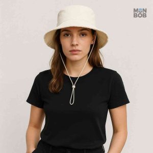 Accessoire mode été pour femme, chapeau crème