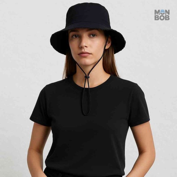 Chapeau d'été noir pour femme, accessoire de mode