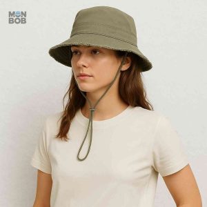 Accessoire mode été pour femme, chapeau vert tendance