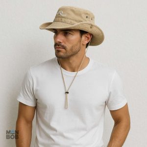 Accessoire de mode été homme en teinte beige tendance