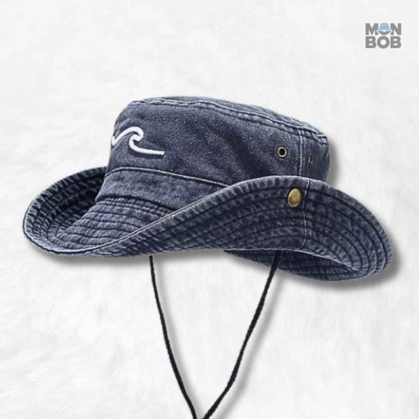 Chapeau homme été bleu élégant et léger pour les journées ensoleillées