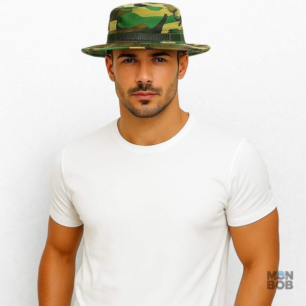 Chapeau camouflage pour passionnés de l'armée et du plein air