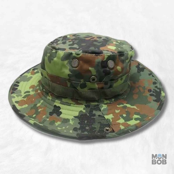 Chapeau militaire pixel forêt pour un style camouflé