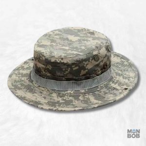 Chapeau Militaire Pixel Gris en design camouflage moderne