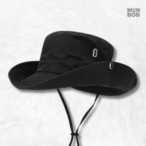 Chapeau randonnée anti UV noir, protection solaire en extérieur