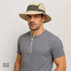 Chapeau léger beige, idéal pour les activités en plein air