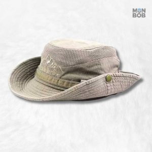 Chapeau randonnée homme beige pour protection solaire