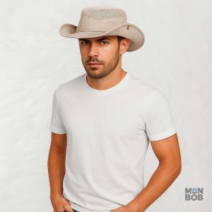 Chapeau léger beige pour activités de plein air