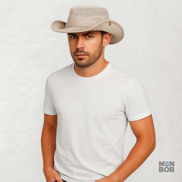 Chapeau léger beige pour activités de plein air