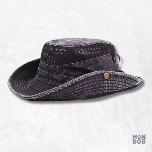 Chapeau randonnée homme noir pour une protection optimale