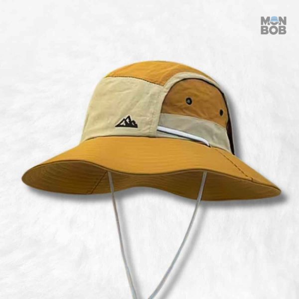 Chapeau de randonnée jaune, idéal pour les activités en extérieur
