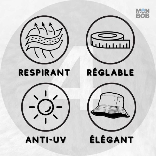 Bob surf noir, un incontournable pour les amateurs de plage