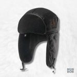 Chapka aviateur noire pour un style hivernal chic