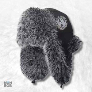 Chapka homme gris foncé en fourrure