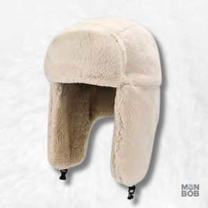 Chapka femme grand froid couleur crème