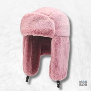 Chapka femme grand froid rose