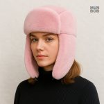 Chapka rose pour femme, style hiver tendance