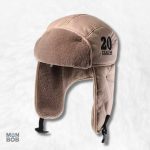 Chapka aviator beige en style classique