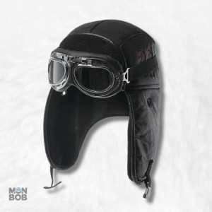 Chapka lunettes noires tendance pour l'hiver