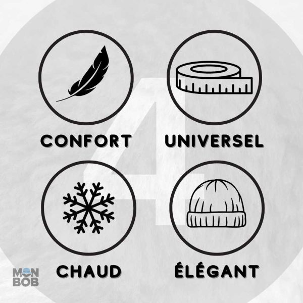 Accessoire chaud, chapka bleue pour l'hiver et activités extérieures