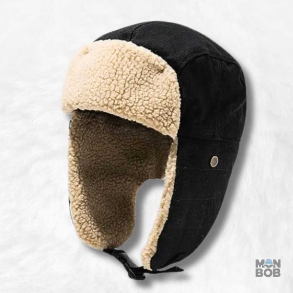 Chapka Trappeur Noir élégante pour un look hivernal stylé