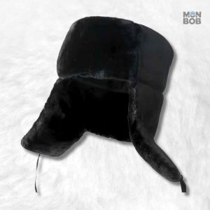Chapka URSS Noir, accessoire tendance pour l'hiver