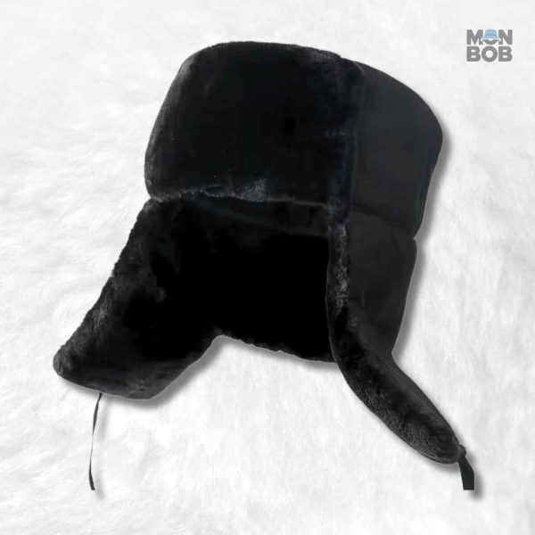 Chapka URSS Noir, accessoire tendance pour l'hiver