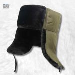 Chapka URSS verte en style classique pour l'hiver