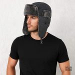 Ushanka grise, chapka confortable pour un look hivernal tendance