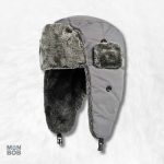 Chapka Ushanka Gris clair élégante et chaleureuse