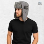 Ushanka grise légère, idéale pour l'hiver