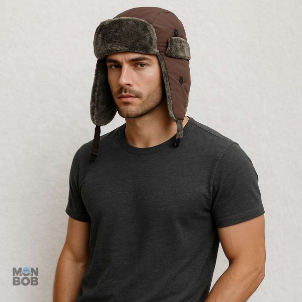 Ushanka marron, chapka idéale pour les froides journées d'hiver